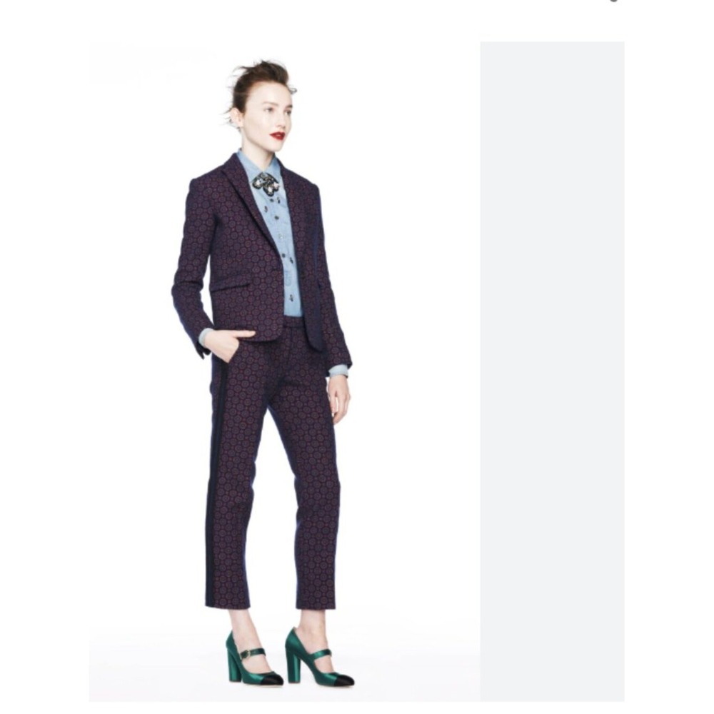 J. Crew Collection Blue Fall 2013 Schoolboy Jacket Wool Tweed Blazer 4 - Picture 15 of 15